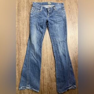 Vintage Tag Jeans Low Rise Flare Jeans Women’s Size 30 Stretch Y2K  Medium Wash